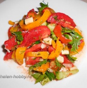  Лёгкий овощной салат