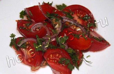 Салат из красных помидор