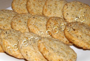 Сырное печенье с базиликом